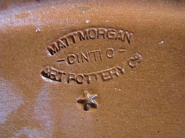 Vase, Matt Morgan Art Pottery (1882–84), Earthenware, American