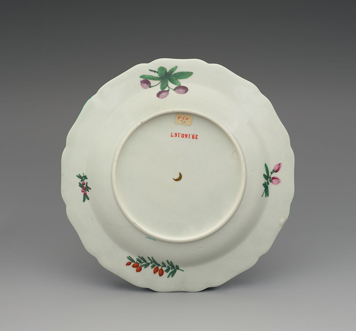 Plate (one of a pair), Worcester factory (British, 1751–2008), Soft-paste porcelain, British, Worcester