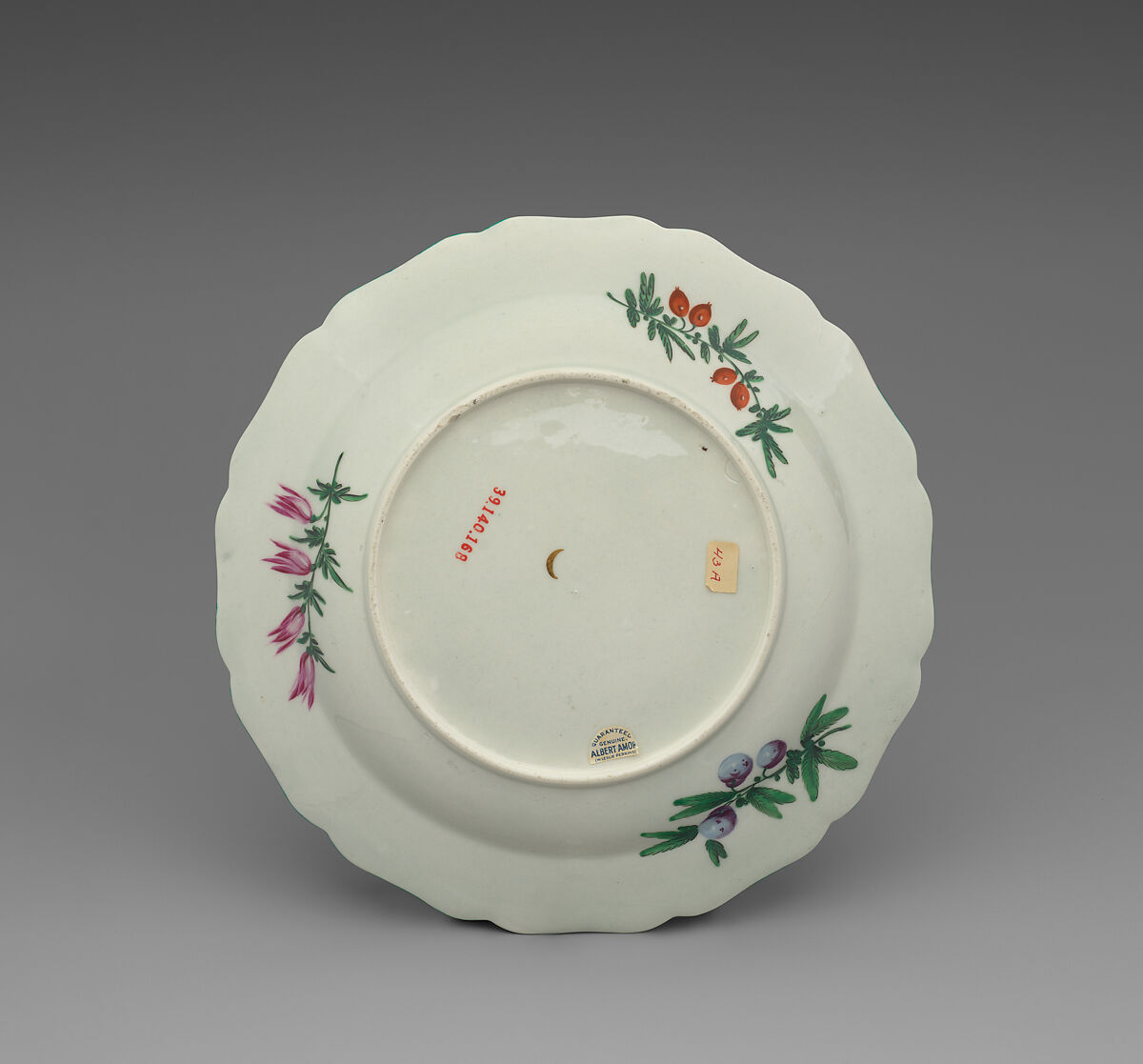 Plate (one of a pair), Worcester factory (British, 1751–2008), Soft-paste porcelain, British, Worcester