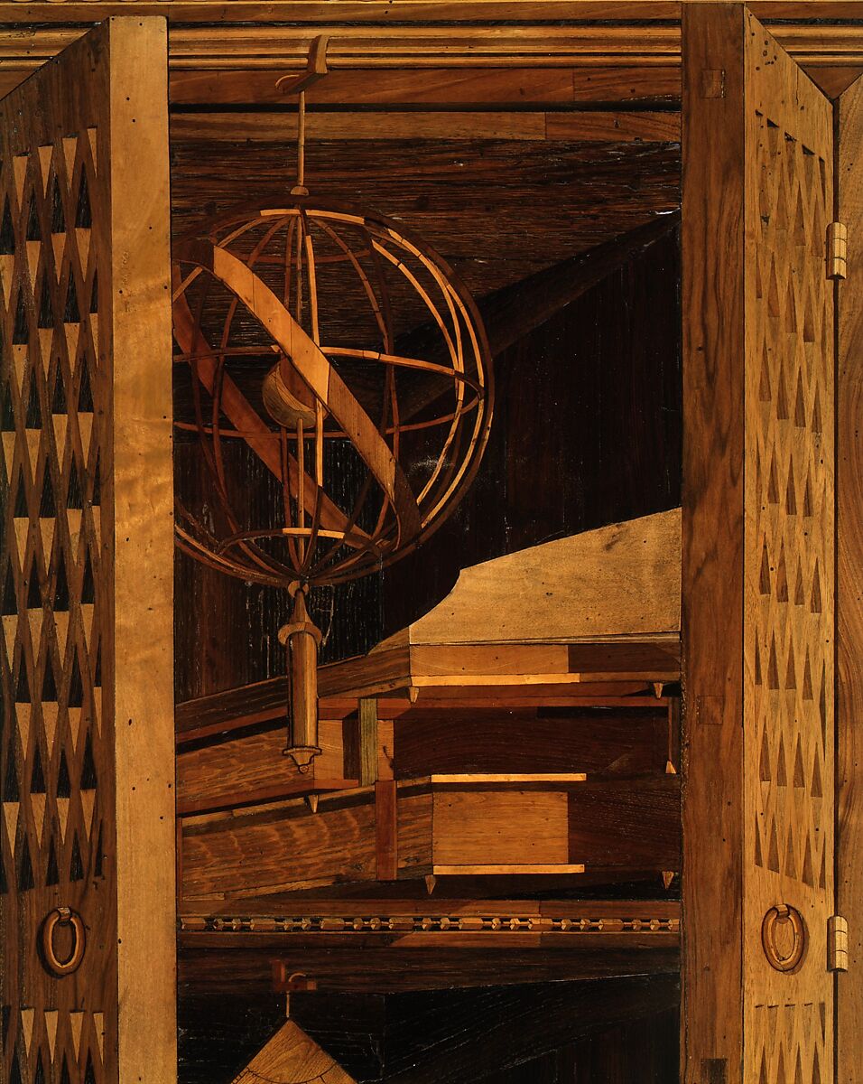 Studiolo from the Ducal Palace in Gubbio, Designed by Francesco di Giorgio Martini (Italian, Siena 1439–1501 Siena), Walnut, beech, rosewood, oak and fruitwoods in walnut base, Italian, Gubbio