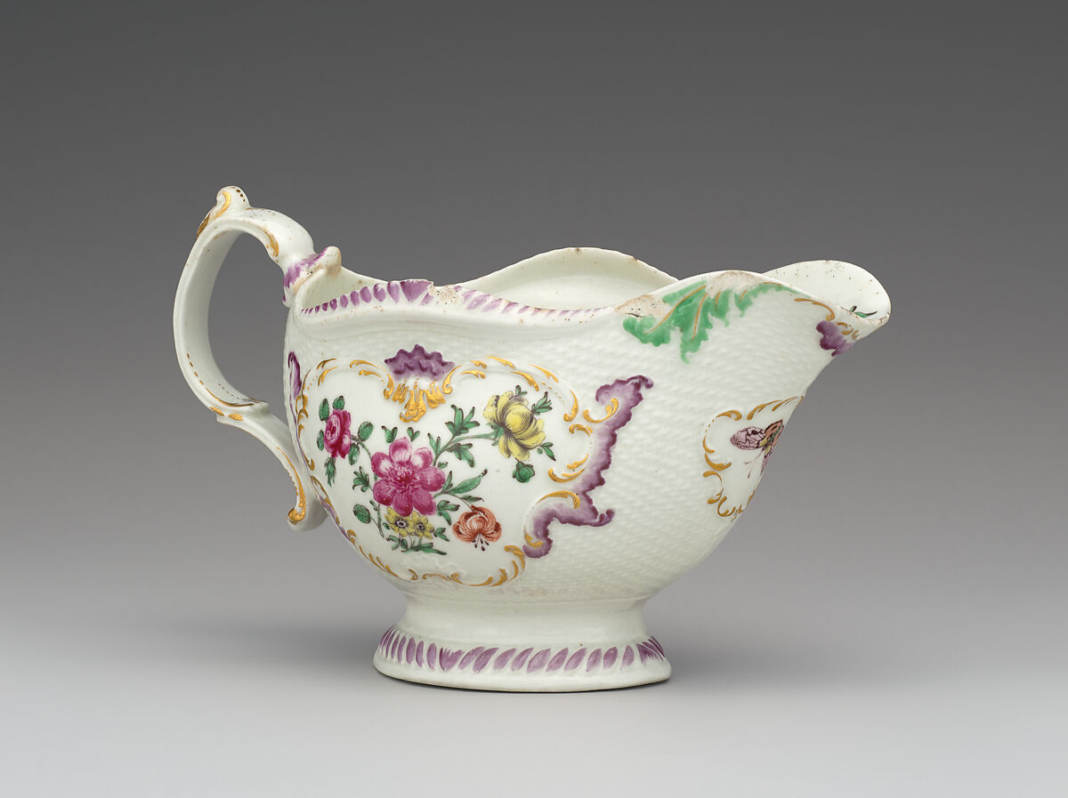 Sauceboat (one of a pair), Worcester factory (British, 1751–2008), Soft-paste porcelain, British, Worcester