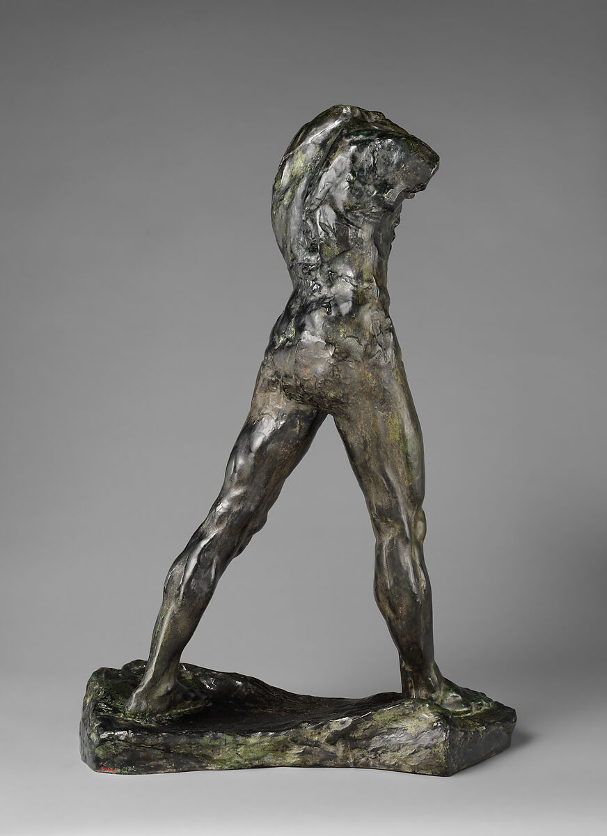 The Walking Man (L'homme qui marche), Auguste Rodin (French, Paris 1840–1917 Meudon), Bronze, green patina, French
