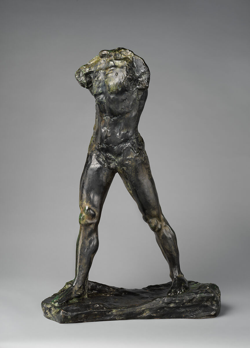 The Walking Man (L'homme qui marche), Auguste Rodin (French, Paris 1840–1917 Meudon), Bronze, green patina, French 