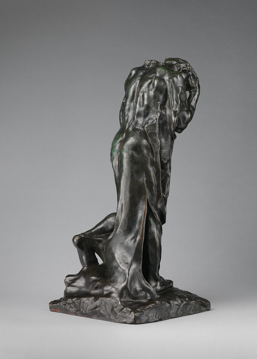 The Weeping Burgher (Andrieu d'Andres), Auguste Rodin (French, Paris 1840–1917 Meudon), Bronze, green patina, French