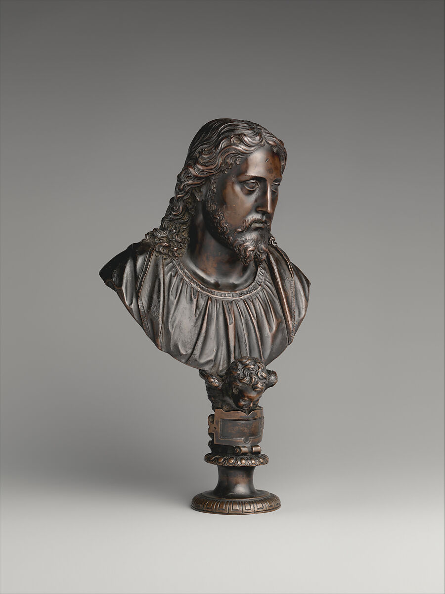 Bust of Christ, Bronze, Italian, Rome 