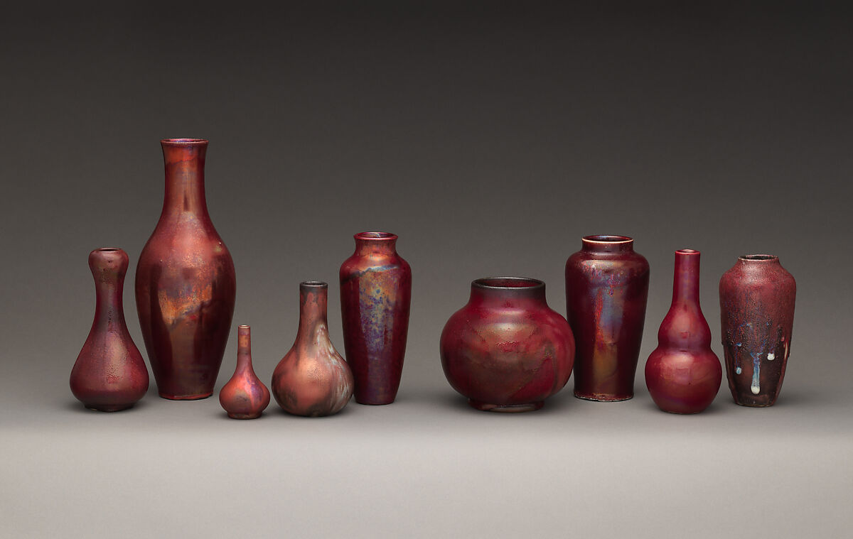 Vase, Hugh C. Robertson (1844–1908), Stoneware, American