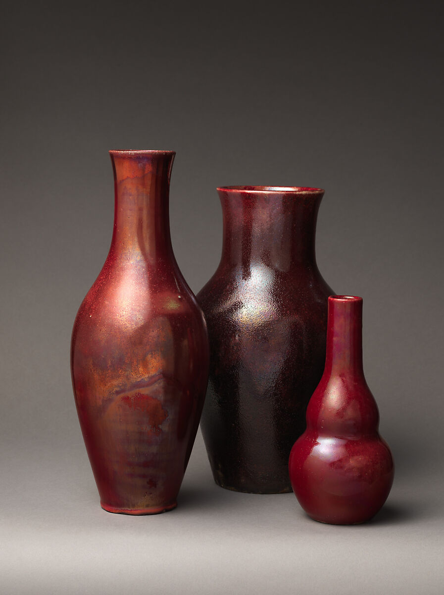 Vase, Hugh C. Robertson (1844–1908), Stoneware, American