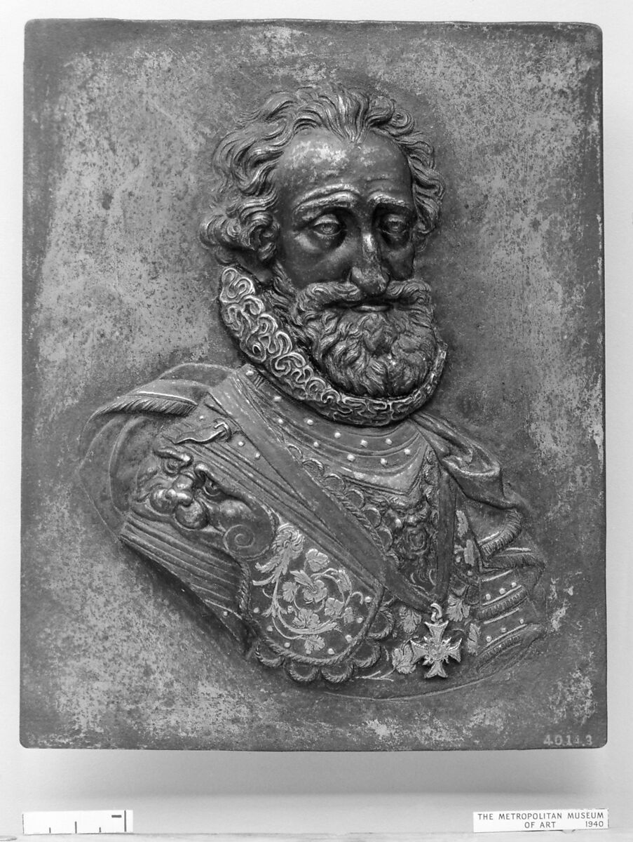 Henry IV, King of France (b. 1553, r. 1589–1610), Adapted from a medal by Guillaume Dupré (French, 1579–1640), Steel, inlaid gold, gilt, French 