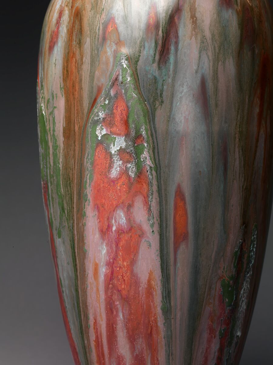 Vase, Hugh C. Robertson (1844–1908), Stoneware, American