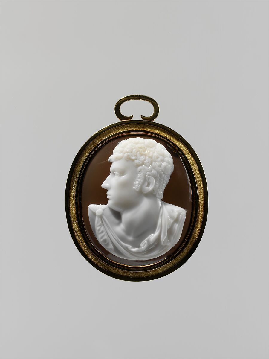George Gordon, Lord Byron, Sardonyx and gold, Italian, probably Rome 