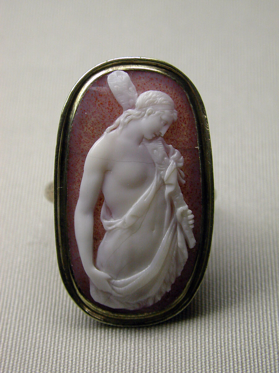 Young Hercules, Possibly by Teresa Cappanini (1801–1826) or, Sardonyx and gold, Italian, possibly Verona 