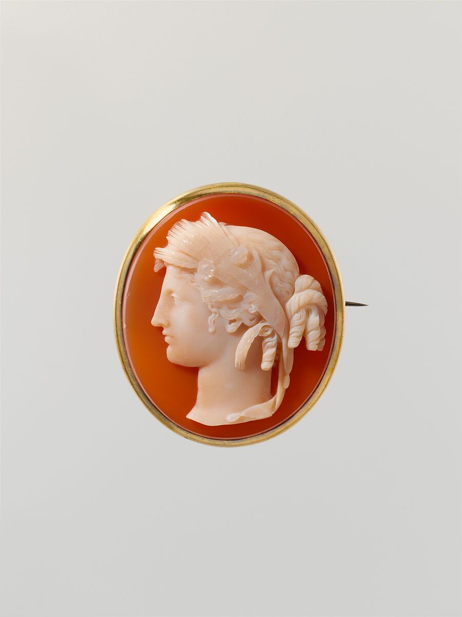 Head of Ceres, Sardonyx and silver-gilt, Italian or French 