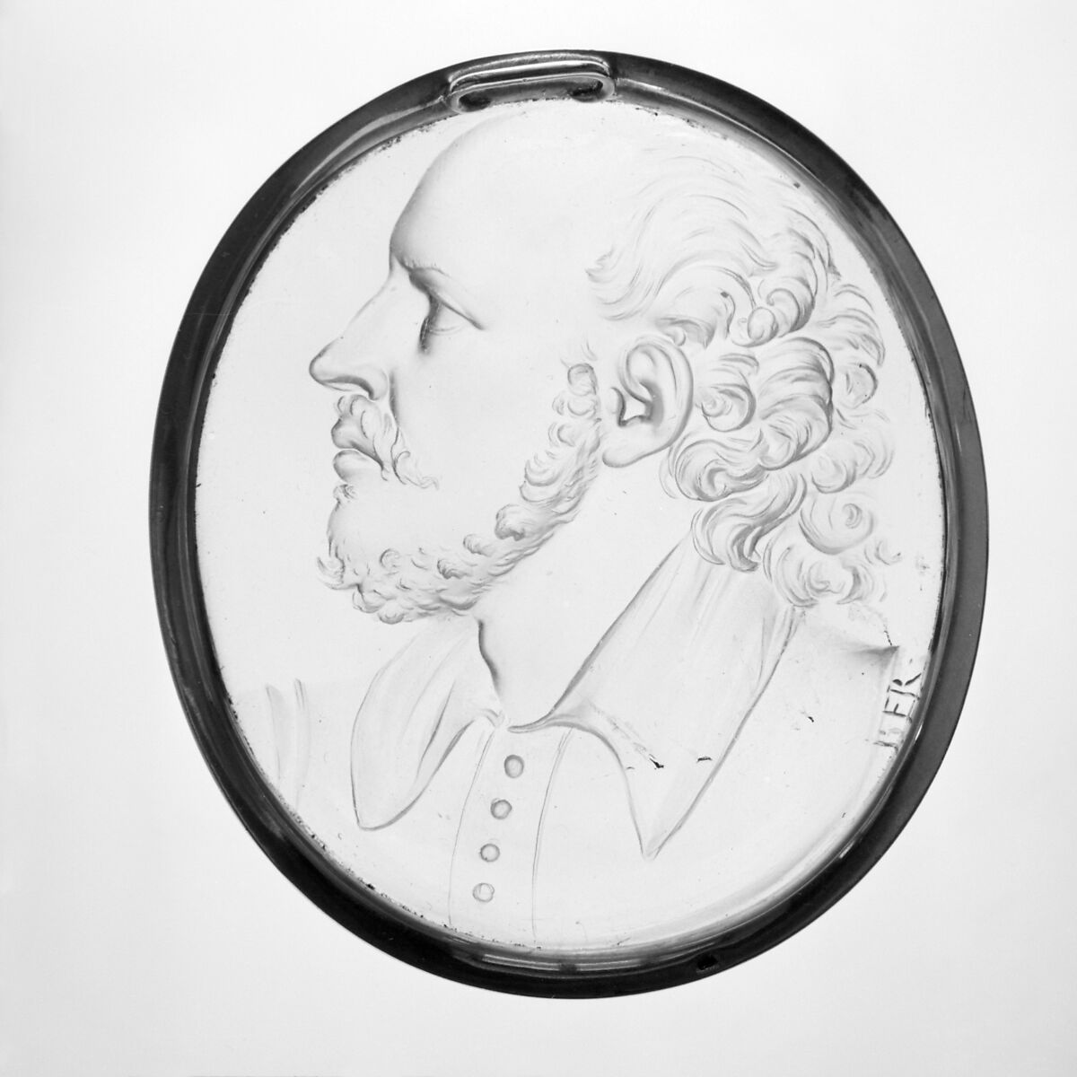 William Shakespeare (1564–1616), Antonio Berini (ca. 1770–1830), Glass and gold, Italian, Rome 