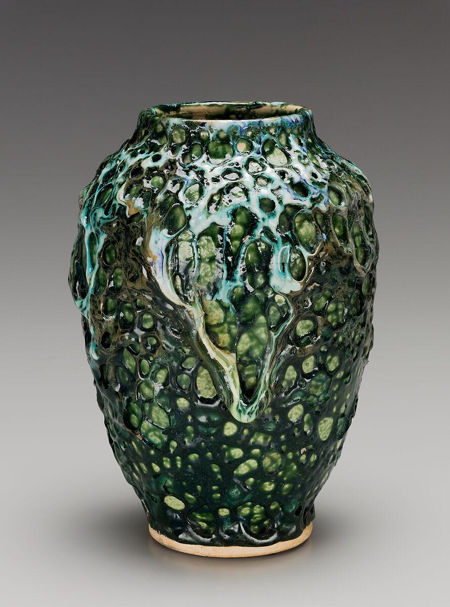 Vase, Dedham Pottery (1895–1943), Stoneware, American 
