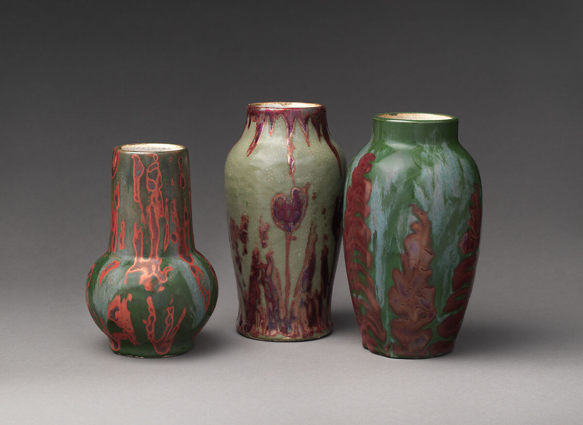 Vase, Dedham Pottery (1895–1943), Stoneware, American