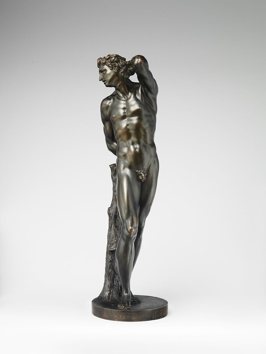 Saint Sebastian, Alessandro Vittoria (Alessandro Vittoria di Vigilio della Volpa) (Italian, 1525–1608), Bronze, Italian, Venice