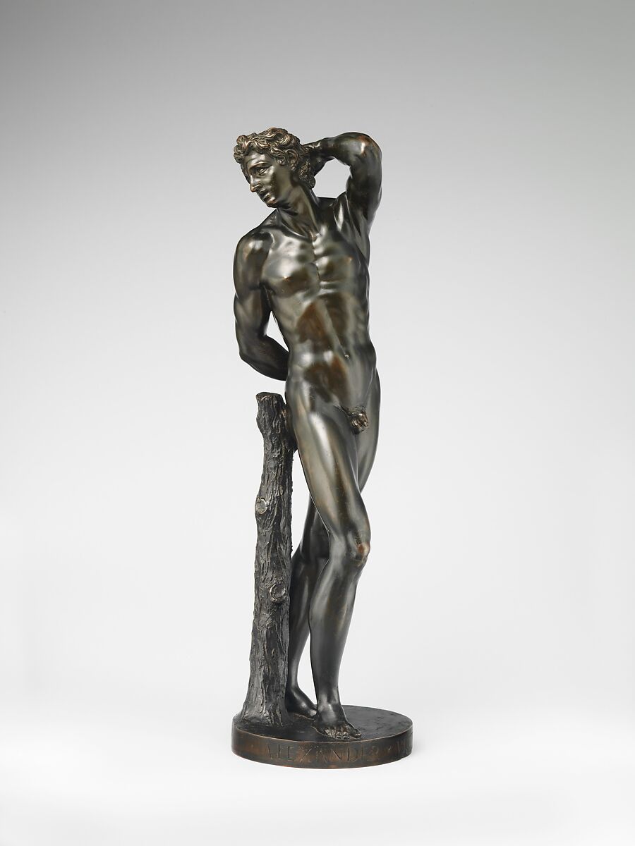 Saint Sebastian, Alessandro Vittoria (Alessandro Vittoria di Vigilio della Volpa) (Italian, 1525–1608), Bronze, Italian, Venice 