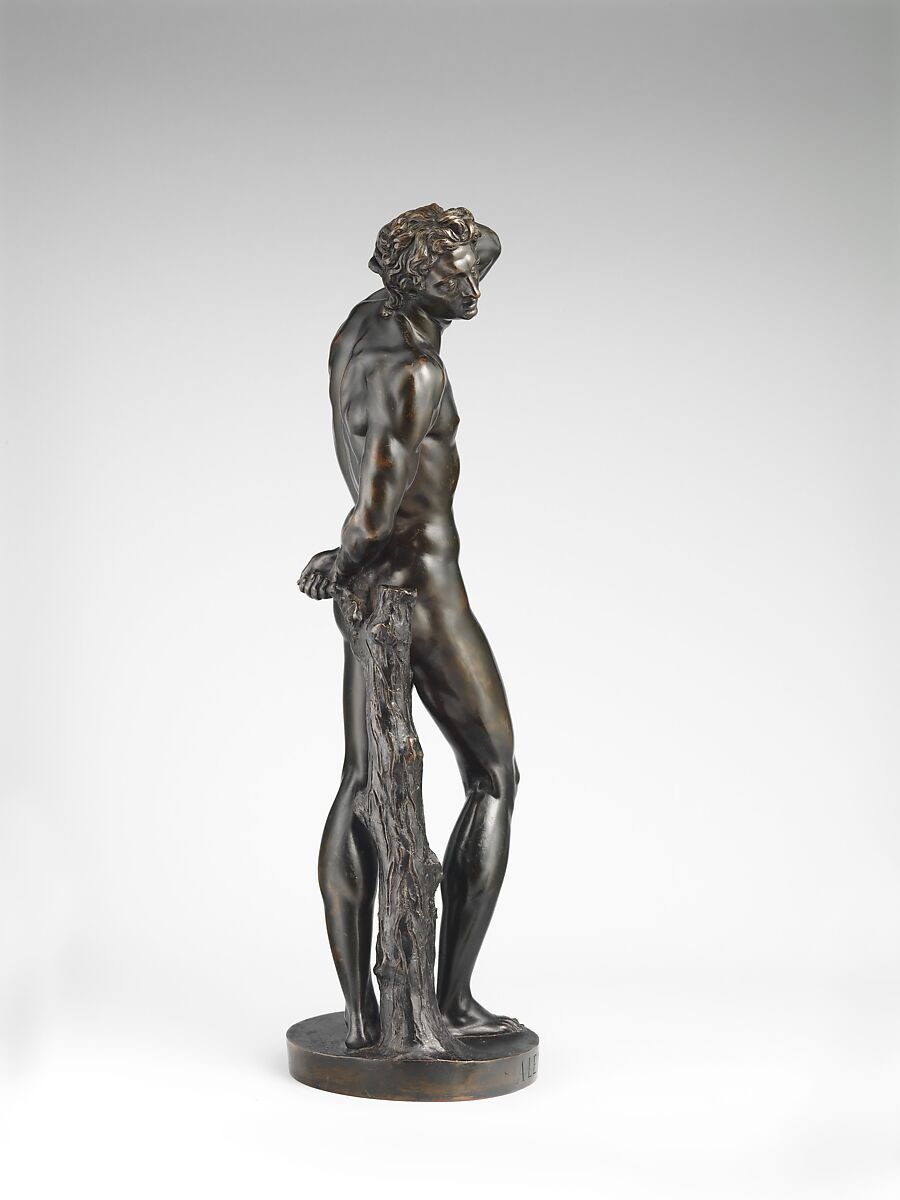 Saint Sebastian, Alessandro Vittoria (Alessandro Vittoria di Vigilio della Volpa) (Italian, 1525–1608), Bronze, Italian, Venice