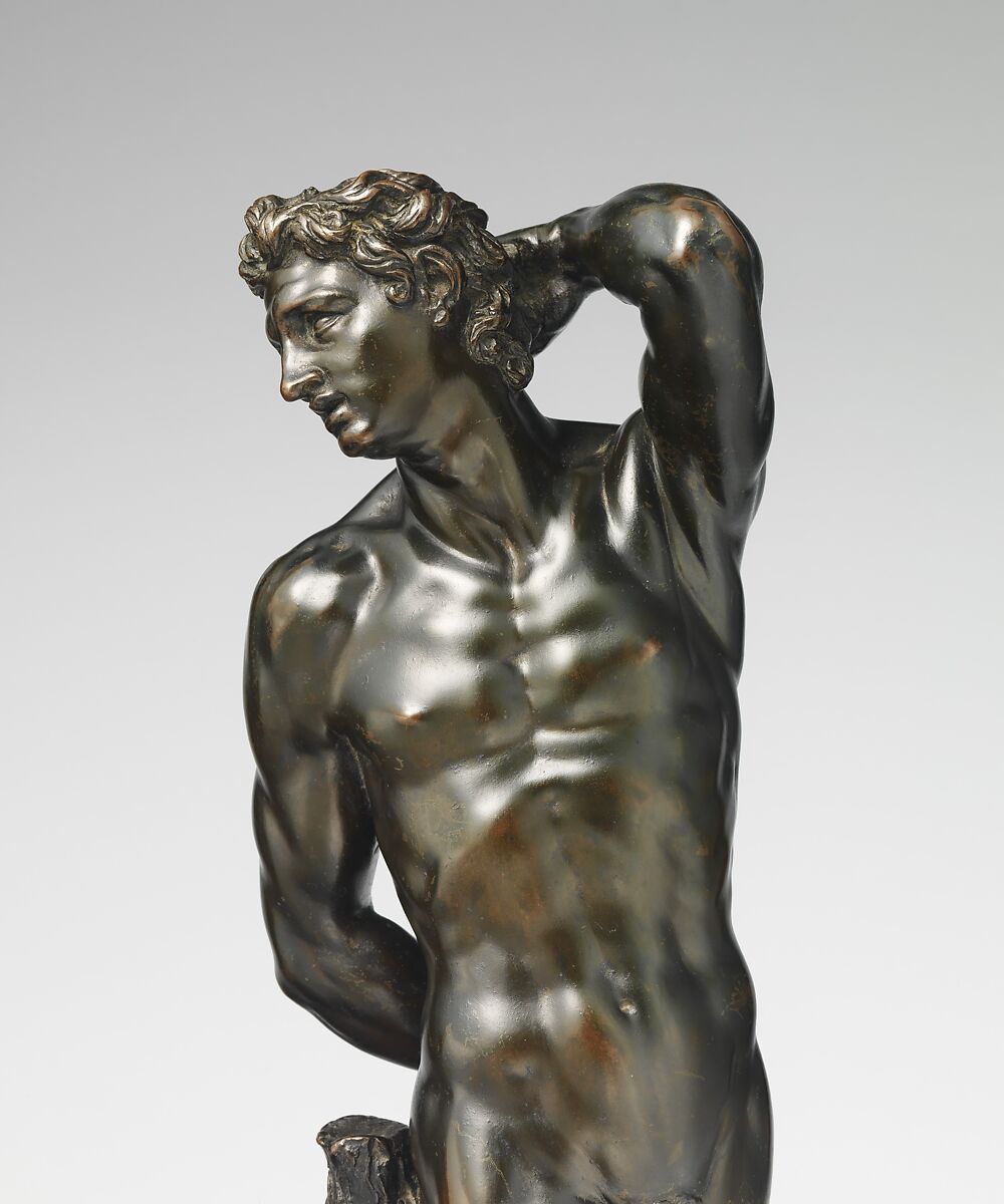 Saint Sebastian, Alessandro Vittoria (Alessandro Vittoria di Vigilio della Volpa) (Italian, 1525–1608), Bronze, Italian, Venice