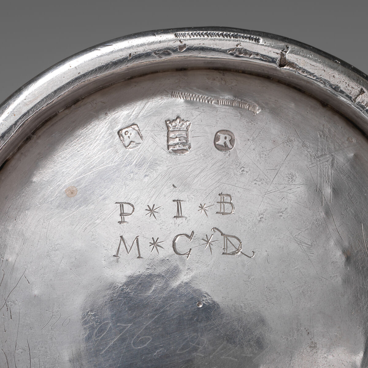 Beaker with three scenes from the Story of Tobit, First scene after a print by Jan van de Velde II (Dutch, Rotterdam or Delft ca. 1593–1641 Enkhuizen), Silver, Dutch, Enkhuizen