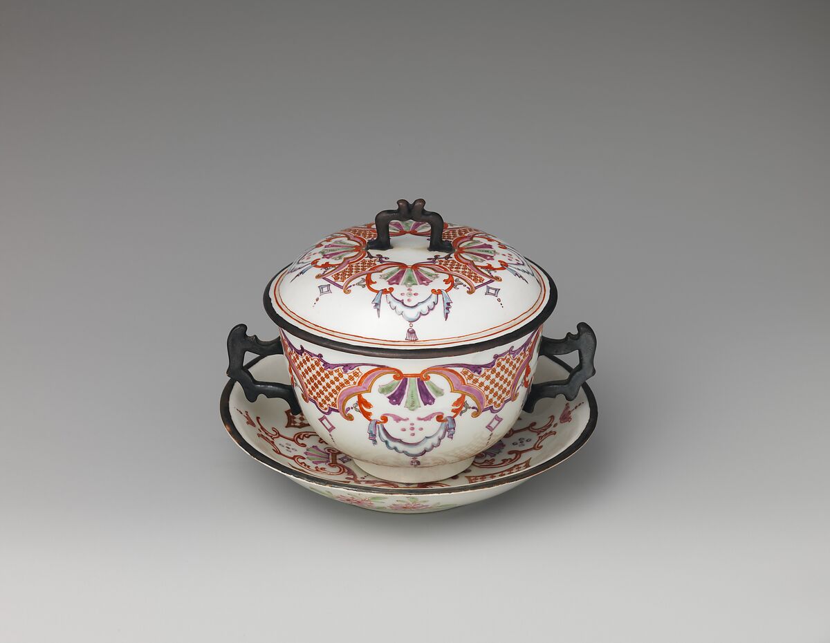 Cup with cover, Vienna, Hard-paste porcelain, Austrian, Vienna 