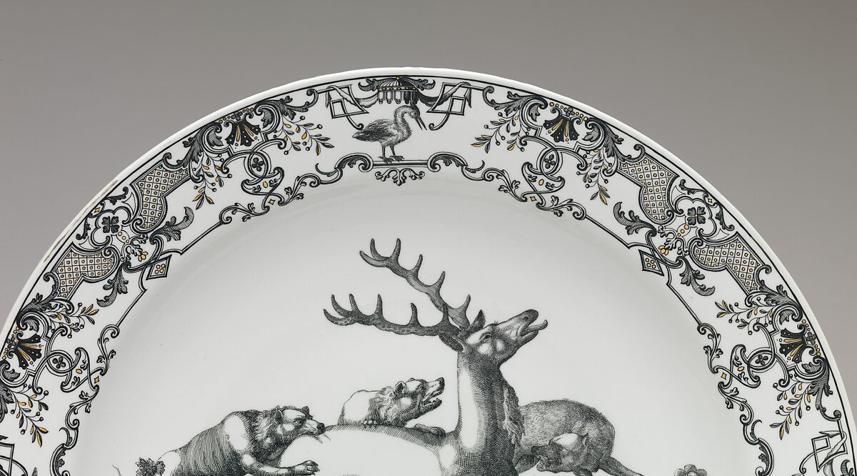 Charger, Vienna, Hard-paste porcelain, Austrian, Vienna