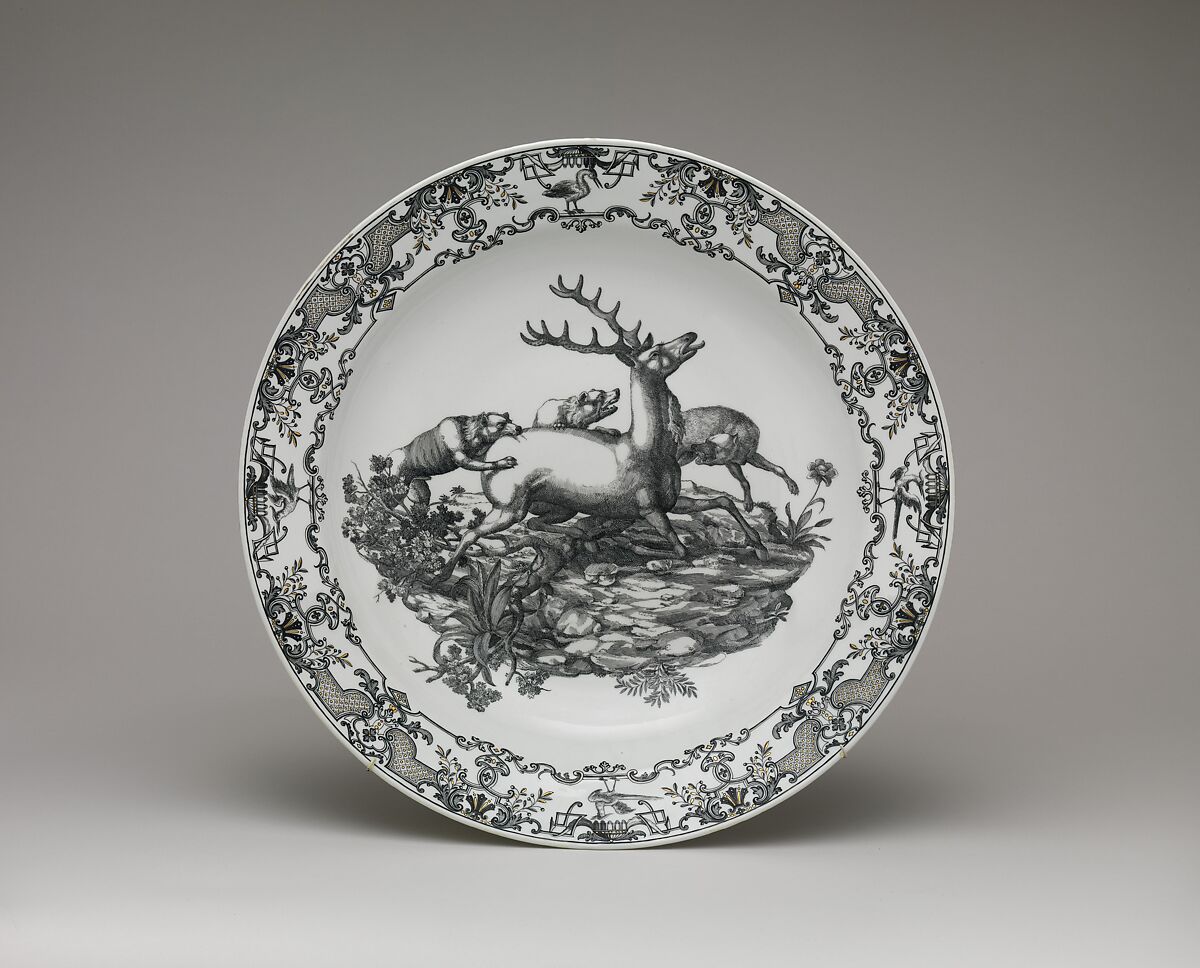 Charger, Vienna, Hard-paste porcelain, Austrian, Vienna 