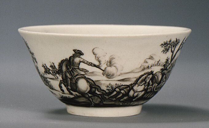 Teabowl, Meissen Manufactory (German, 1710–present), Hard-paste porcelain, German, Meissen with possibly German, Breslau (Wrocław) decoration 