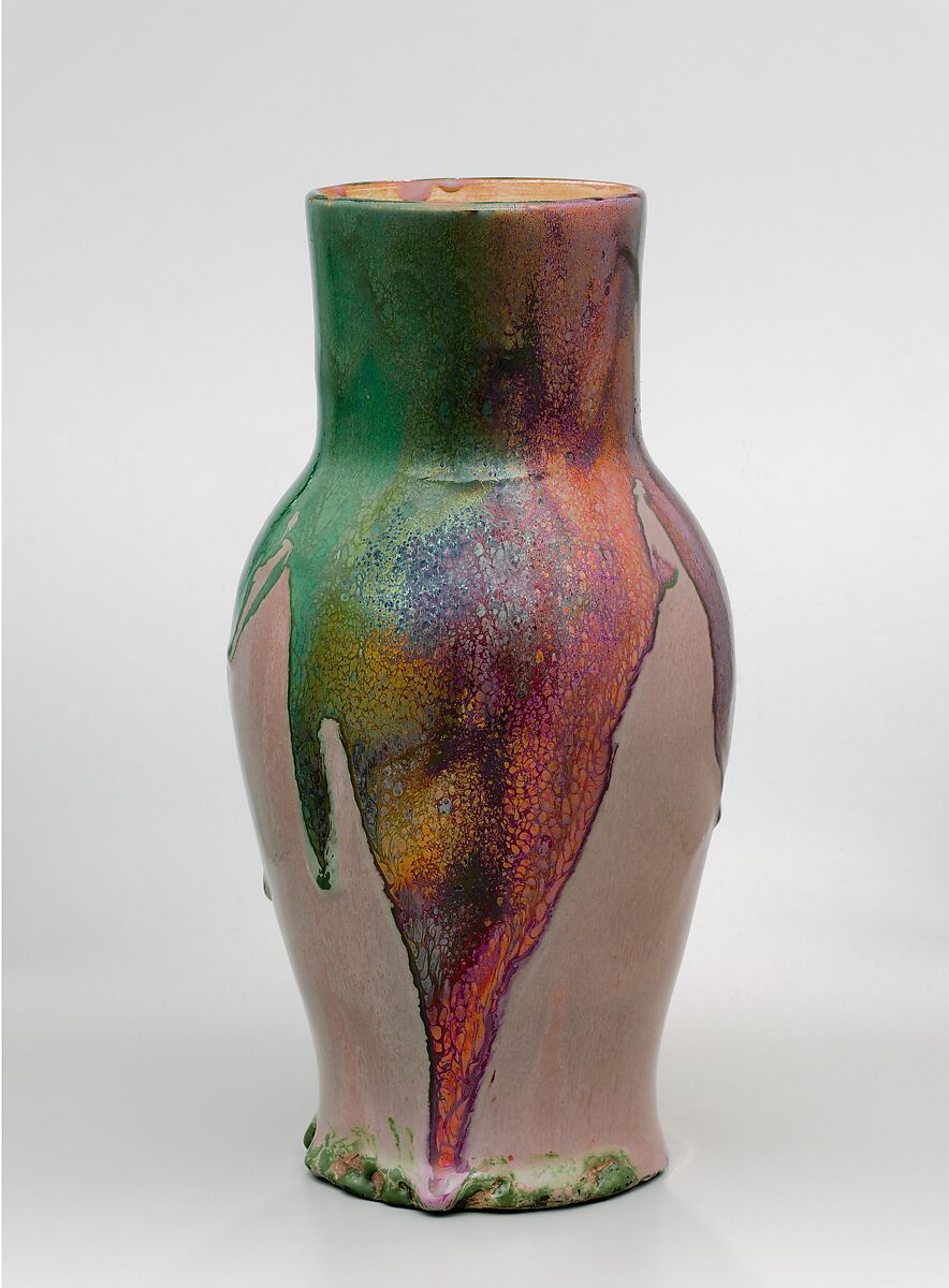 Vase, Dedham Pottery (1895–1943), Stoneware, American 