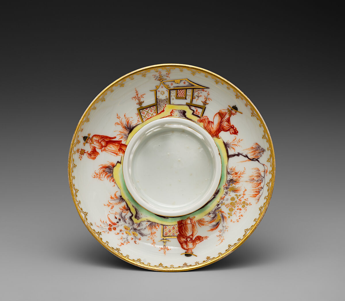 Cup and saucer, Decoration probably by Johann Philip Dannhofer (1712–1790), Hard-paste porcelain, Austrian, Vienna