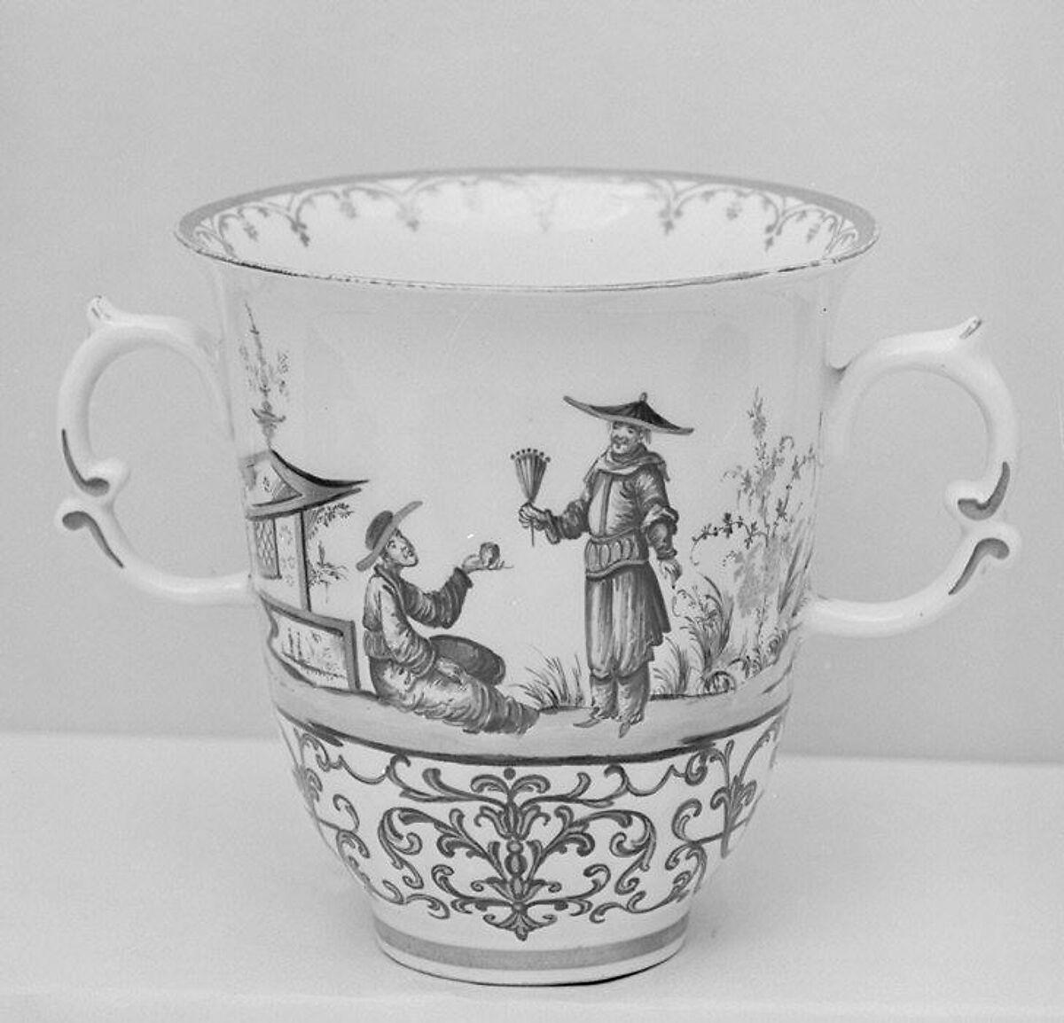 Cup and saucer, Decoration probably by Johann Philip Dannhofer (1712–1790), Hard-paste porcelain, Austrian, Vienna 