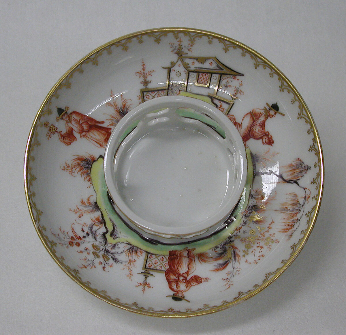 Cup and saucer, Decoration probably by Johann Philip Dannhofer (1712–1790), Hard-paste porcelain, Austrian, Vienna
