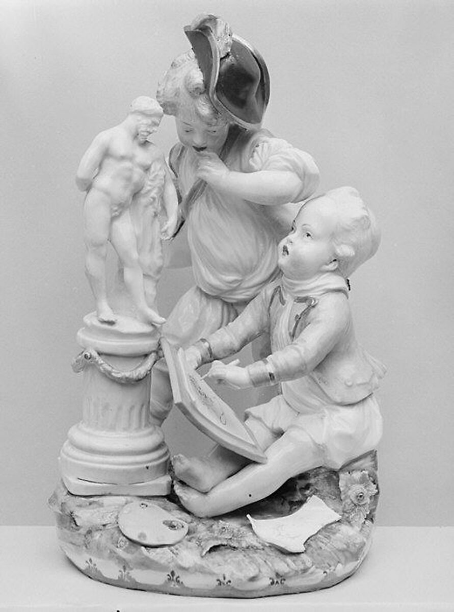 Allegory of the Arts, Imperial Porcelain Manufactory  (Vienna, 1744–1864), Hard-paste porcelain, Austrian, Vienna