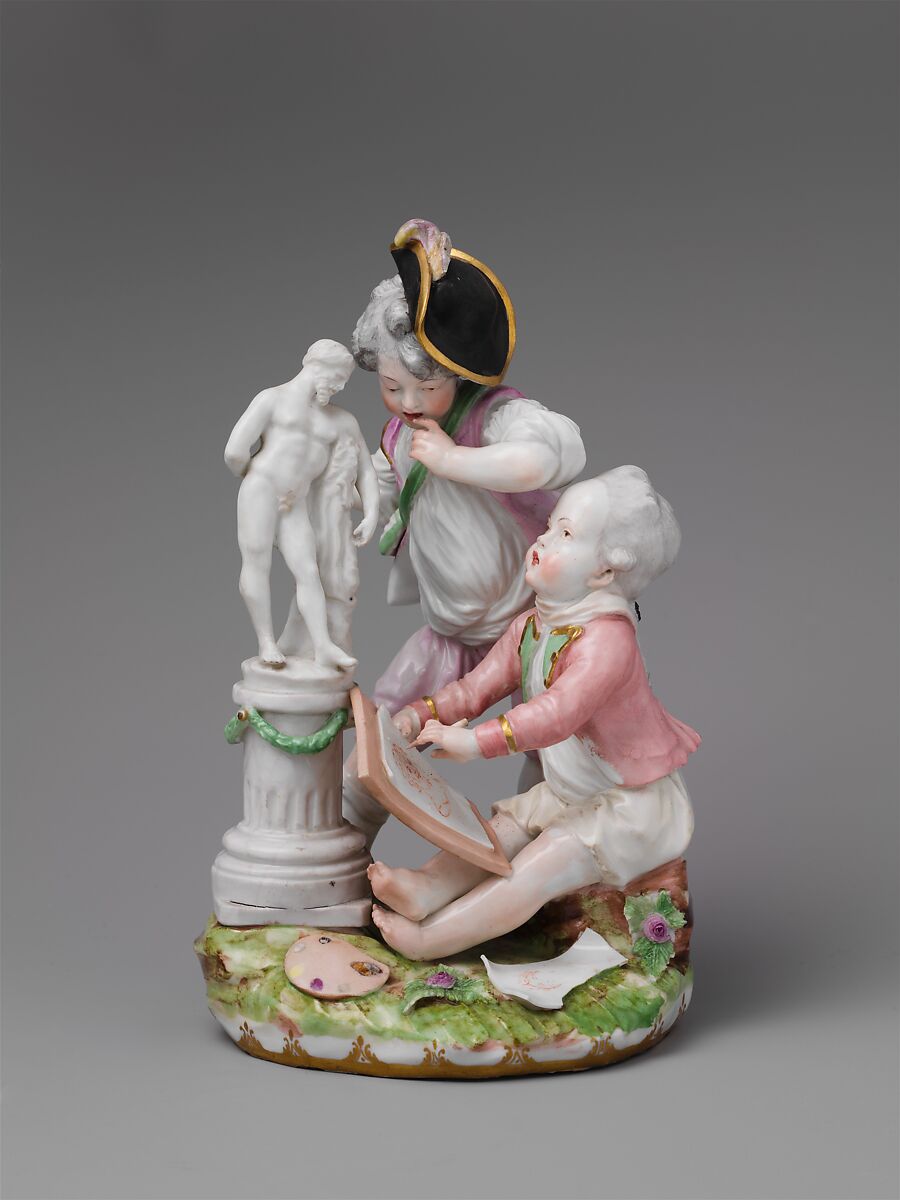 Allegory of the Arts, Imperial Porcelain Manufactory  (Vienna, 1744–1864), Hard-paste porcelain, Austrian, Vienna 