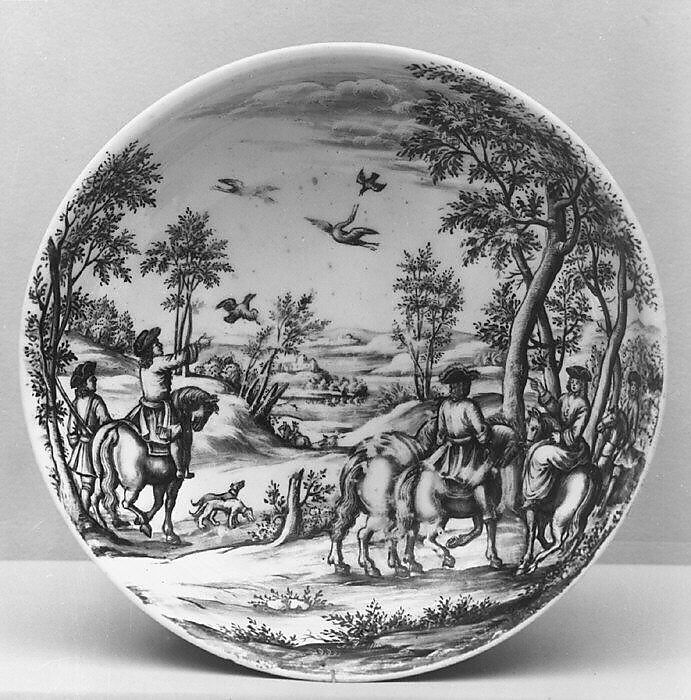 Teabowl and saucer, Meissen Manufactory (German, 1710–present), Hard-paste porcelain, German, Meissen