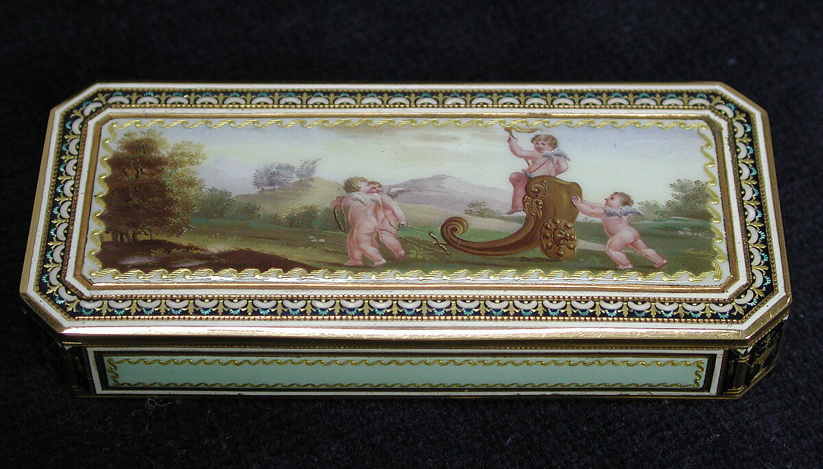 Box, Enamel, gold, Swiss 