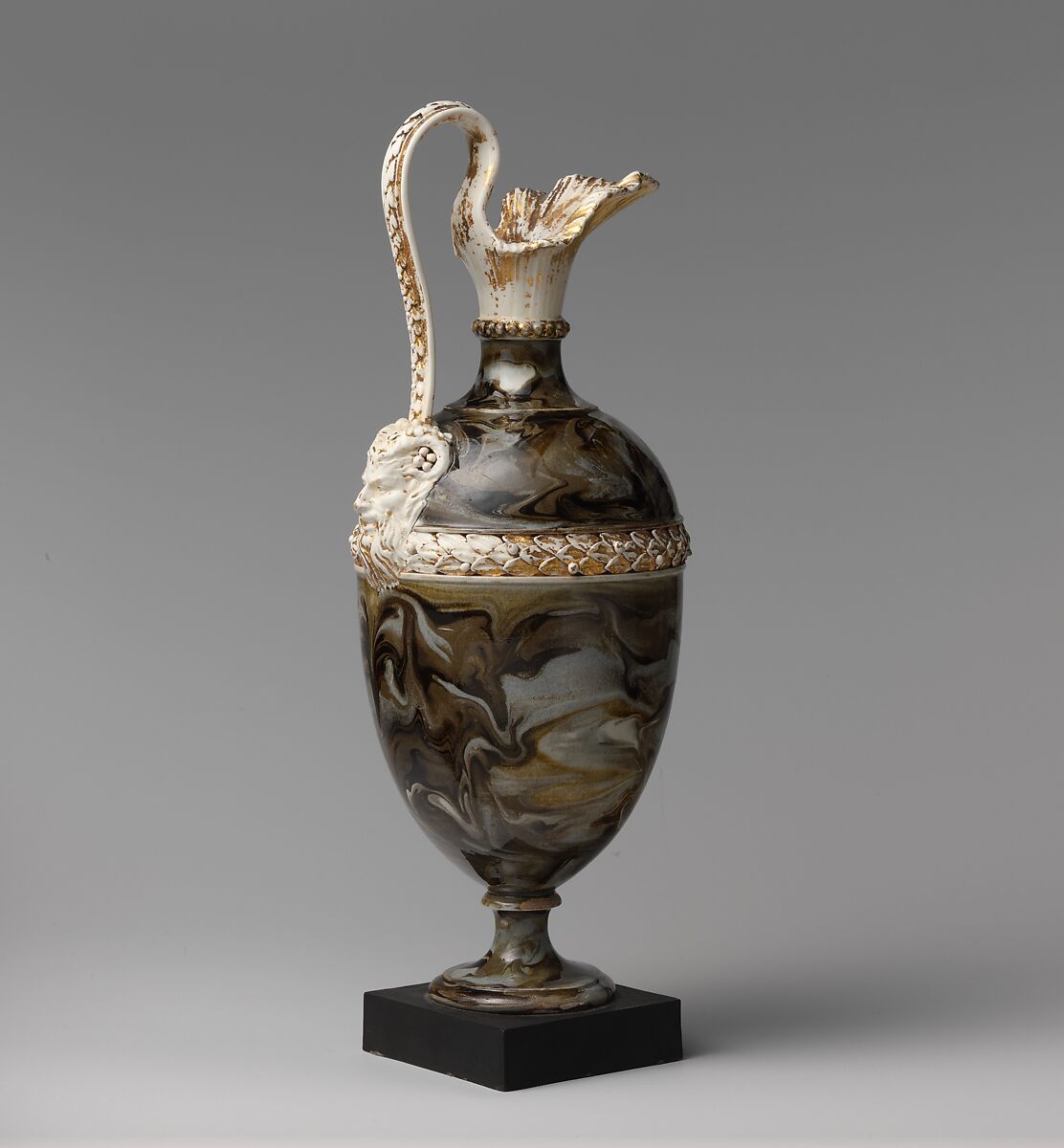 Ewer, Wedgwood and Bentley (British, Etruria, Staffordshire, 1769–1780), Creamware with lead glaze, British, Etruria, Staffordshire 