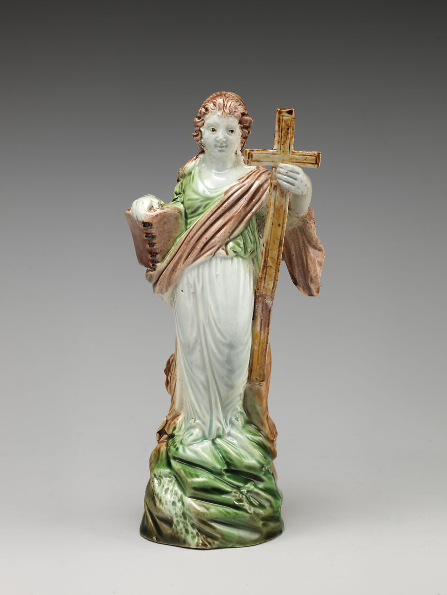 Faith, Ralph Wood the Elder (British, Burslem 1715–1772 Burslem), Lead-glazed earthenware, British, Burslem, Staffordshire 