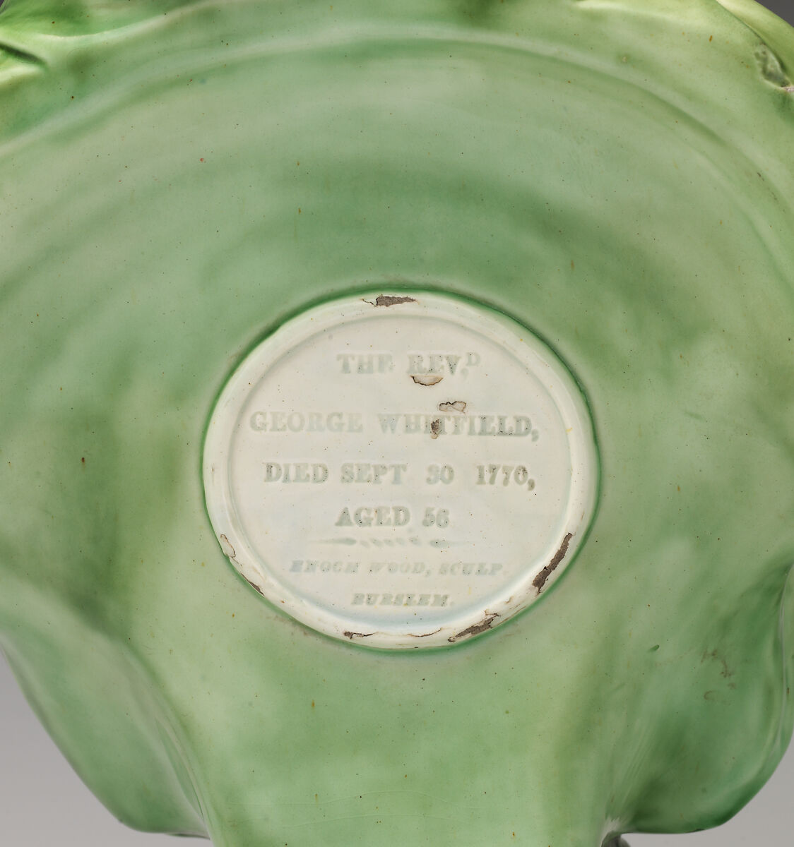 George Whitefield, Enoch Wood (British, 1759–1846), Lead-glazed earthenware, British, Burslem, Staffordshire