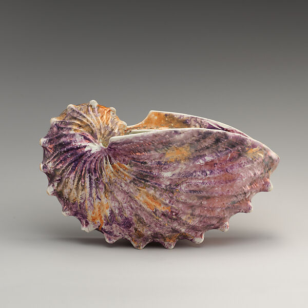 Pair of wall pockets, Josiah Wedgwood and Sons (British, Etruria, Staffordshire, 1759–present), Glazed earthenware, British, Etruria, Staffordshire