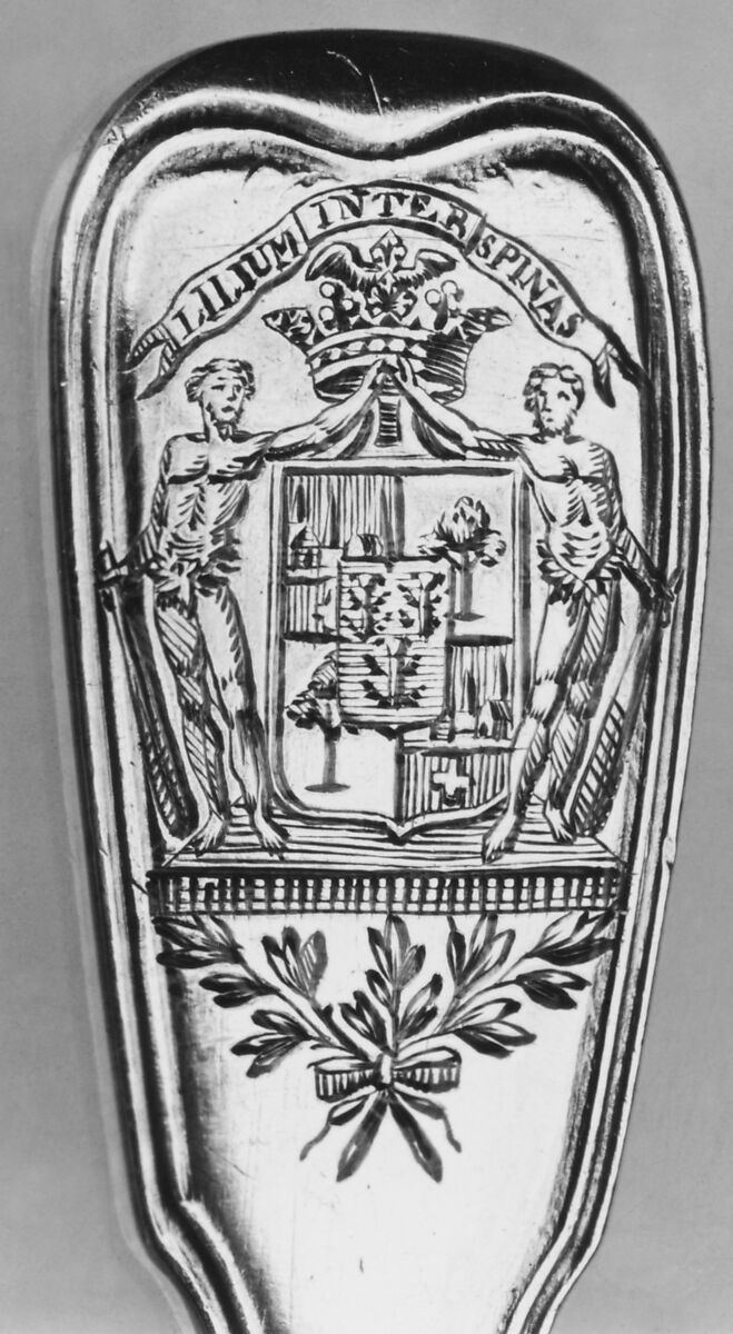 Fork and spoon (part of a traveling set), Silver gilt, French, Strasbourg