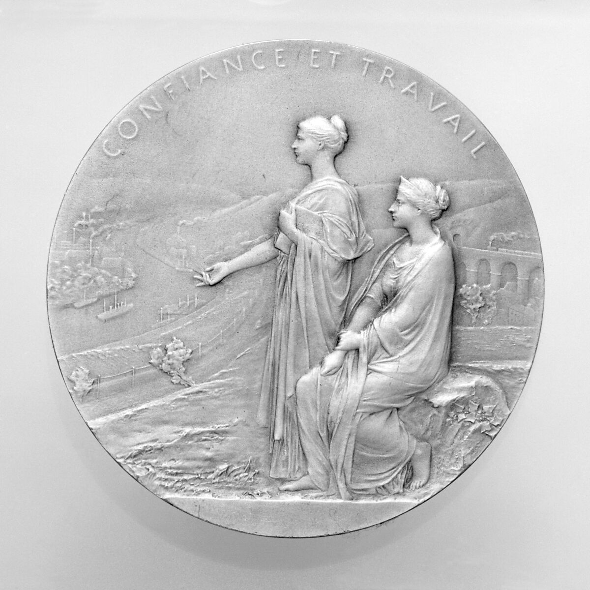 Centenary of the Bank of France, Louis-Oscar Roty (French, Paris 1846–1911 Paris), Silver, struck, French