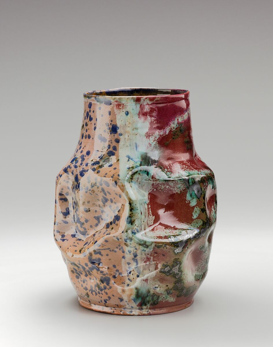 Vase, George E. Ohr (American, Biloxi, Mississippi 1857–1918  Biloxi, Mississippi), Earthenware, American 