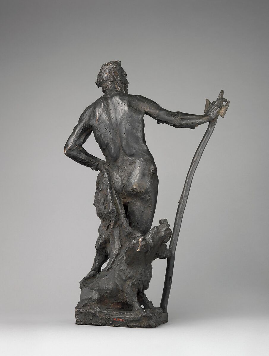 Pluto and Cerberus, Attributed to Tiziano Aspetti (Italian, 1565–1607), Bronze, dark brown patina, Italian, Venice