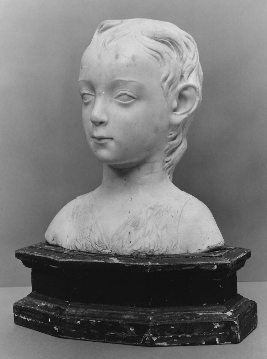 Saint John the Baptist, Manner of Antonio Rossellino (Italian, Settignano 1427–ca. 1479 Florence), Marble, Italian, Florence