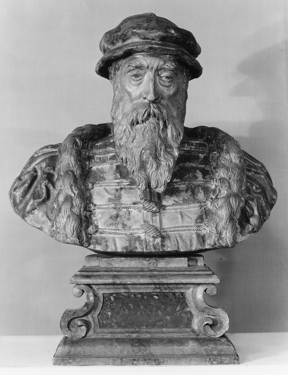 Bernard Palissy, Probably by Giuseppe Devers (Italian, Turin 1823–1882 Turin) (active in Paris from 1853 to 1871), Painted terracotta, French