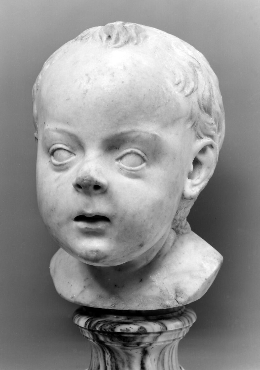 Head of a child, Marble, Italian, possibly Florence 