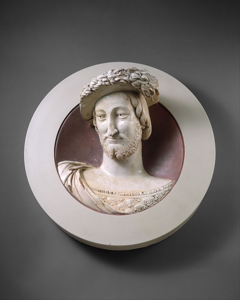 François I (1494–1547), King of France, Girolamo della Robbia (Italian, 1488–1566)  , or, Glazed terracotta, French 