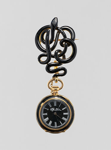 Mourning watch and brooch