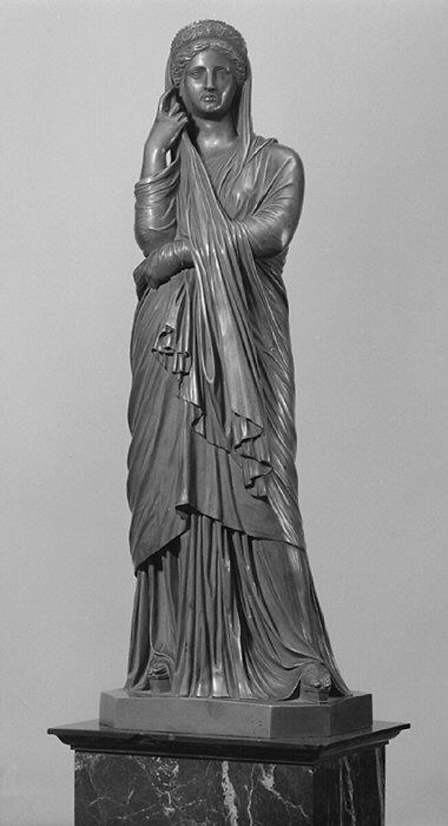 Modesty, Wilhelm Hopfgarten, Bronze, German 
